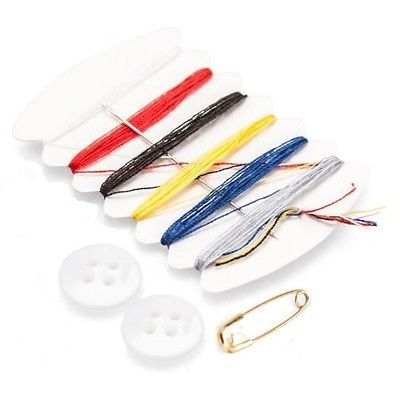 Mini-Needle-amp-Thread-emergency-handy-sewing-kit-Buttons-needle-Travel-Home-Car